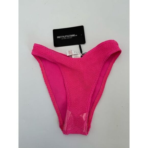 PRETTY‎ LITTLE THING PINK SWIM BOTTOMS OS NWT - Picture 1 of 3